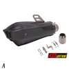51/60mm Universal Motorcycle Exhaust Tail Pipe With Silencer Stainless Steel 380/390mm Modified For ATV Street Bike