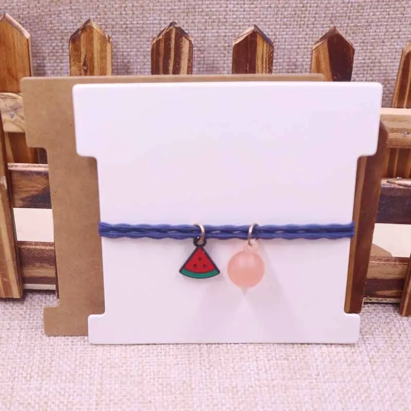 

2018 New Diy Hair Clip Card Size : 101x101mm (3.976x3.976'')100pcs Cards 400gsm Kraft paper Hair Clip Card Mak Logo Cost Extra