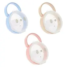 Коробка для хранения детских сосок с рисунком панды из мультфильма, пустышки для сосков, прозрачные пылезащитные коробки, портативные