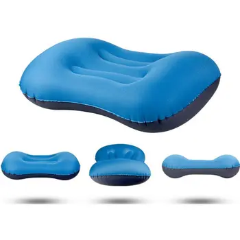 

Inflatable Travel Camping Pillow Ergonomic Neck Lumbar Support Sleeping Cushion
