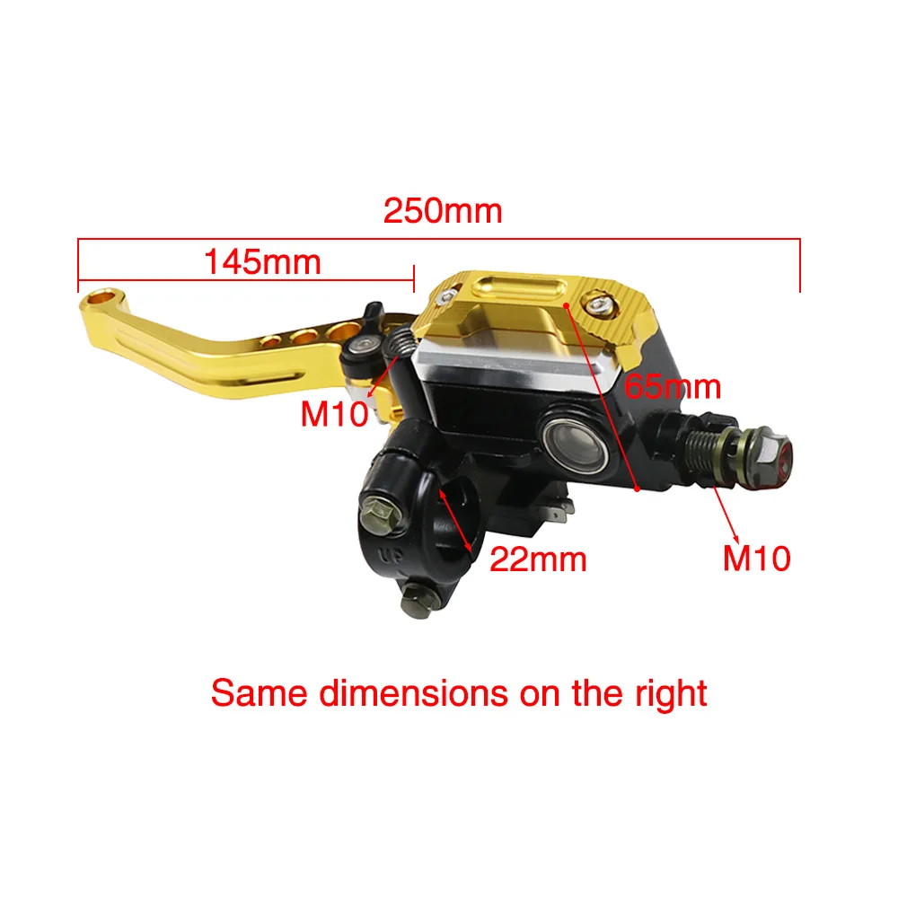 Alconstar- Dirt Bike Handle Accessories Front Brake Lever 50CC-300CC Cylinder Hydraulic Pump Motorcycle Universal Scooter Clutch
