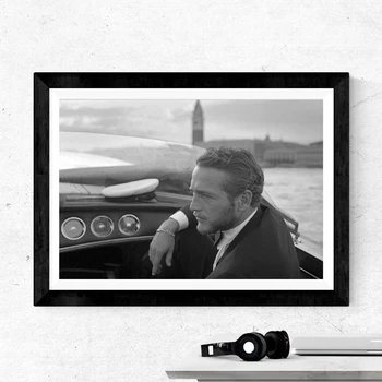 

Paul Newman Black White Photography Prints Classic Movie Star Photo Art Canvas Painting Vintage Fashion Poster Home Wall Decor