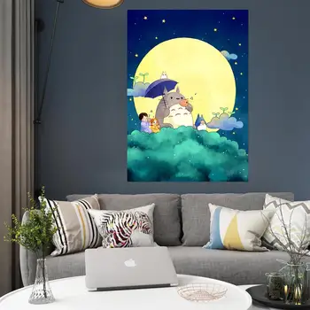

[Self-Adhesive] 3D My Neighbor Totoro 165 Japan Anime Wall Stickers Mural Decal Wall Murals AJ WALLPAPER Belly