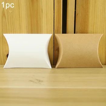 

50PCS Packaging Decoration Baby Shower Exhibition Storage Party Wedding Favors Pillow Shape Candy Box Cardboard Eco Friendly