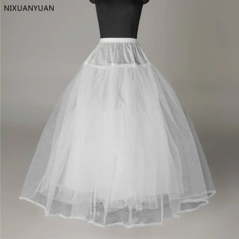 Women Bridal 3 Hoop Aline Floorlength Full Slip Petticoat Ball Gown