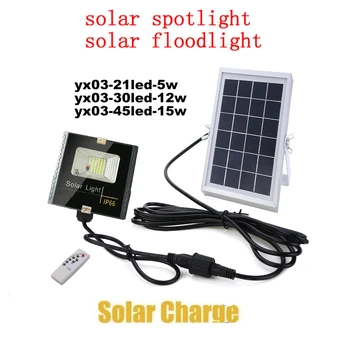 

Wireless LED Solar light Rechargeable Solar Wall lamp Outdoor Garden Yard Security lighting Night Decoration remote timer split