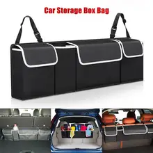 Sac de rangement pour coffre de voiture, sac de rangement réglable pour siège arrière, filet de grande capacité, organisateurs multiples pour arrière de siège Automobile Oxford universels