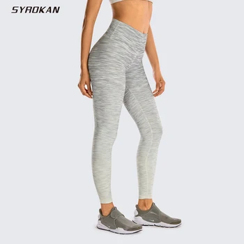 

SYROKAN Women's Buttery Soft Full-Length Yoga Athletic Leggings Naked Feeling High Waisted Workout Pants -28 Inches