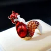 CINDY XIANG New Arrival Rhinestone Fox Brooches For Women Enamel Animal Pin Brooch 6 Colors Available Winter Design Coat Jewelry ► Photo 3/6
