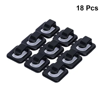

18pcs Self-Adhesive Cable Clips Cord Management Cable Organizer Drop Desktop Cable Organizer