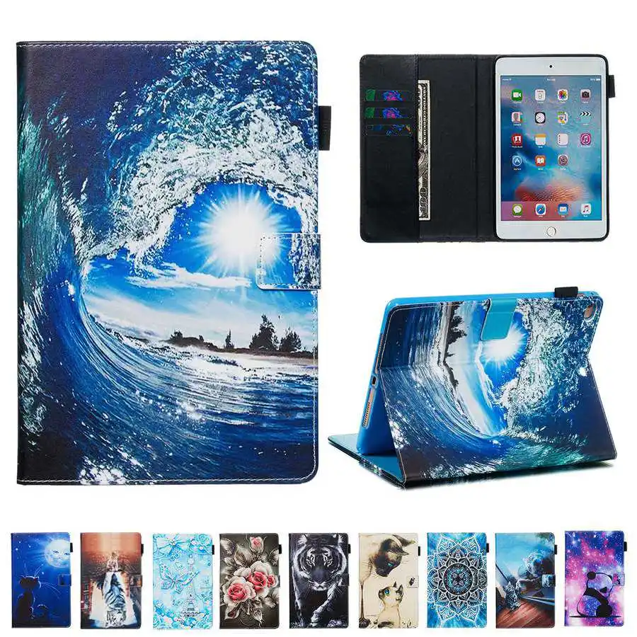 Модный чехол из искусственной кожи с рисунком для Samsung Galaxy Tab A 8 0 2019 умный SM T290 T295