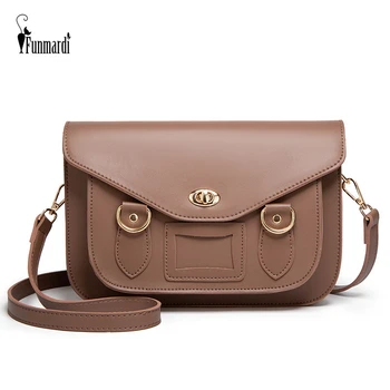 

FUNMARDI Preppy Style Satchels Bag Vintage Lady Shoulder Bag 2020 New Crossbody Bag For Women Bag Trend School Bag Wlhb3074