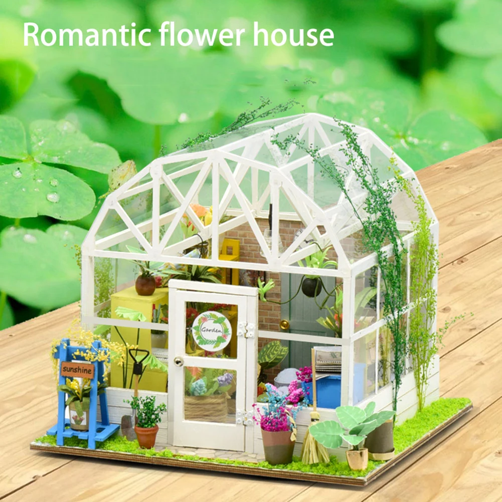3D Деревянный миниатюрный кукольный домик игрушки DIY романтическая кукольная