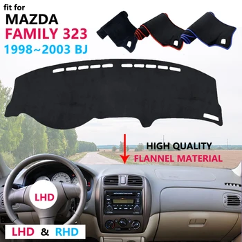 

for Mazda Family 323 1998~2003 BJ for Ford Laser KN KQ 1998-2003 Dashboard Cover Protective Pad Carpet Flannel Car Accessories