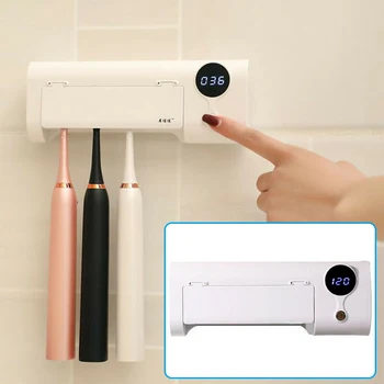 

Home Hotel Electric Toothbrush Ultraviolet Lamp Wall Mount UV Cleaning Light Durable And Practical To Use