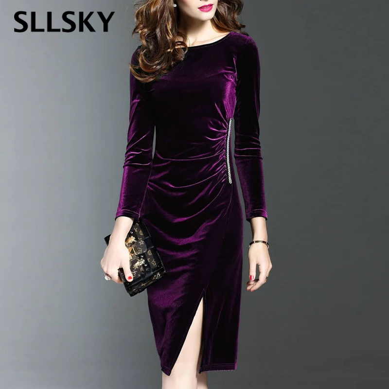 velvet dress aliexpress