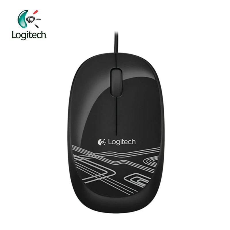 Оптическая эргономичная мышь для ПК и ноутбука logitech USB M105 Corloful розовый синий черный белый - Цвет: without Package