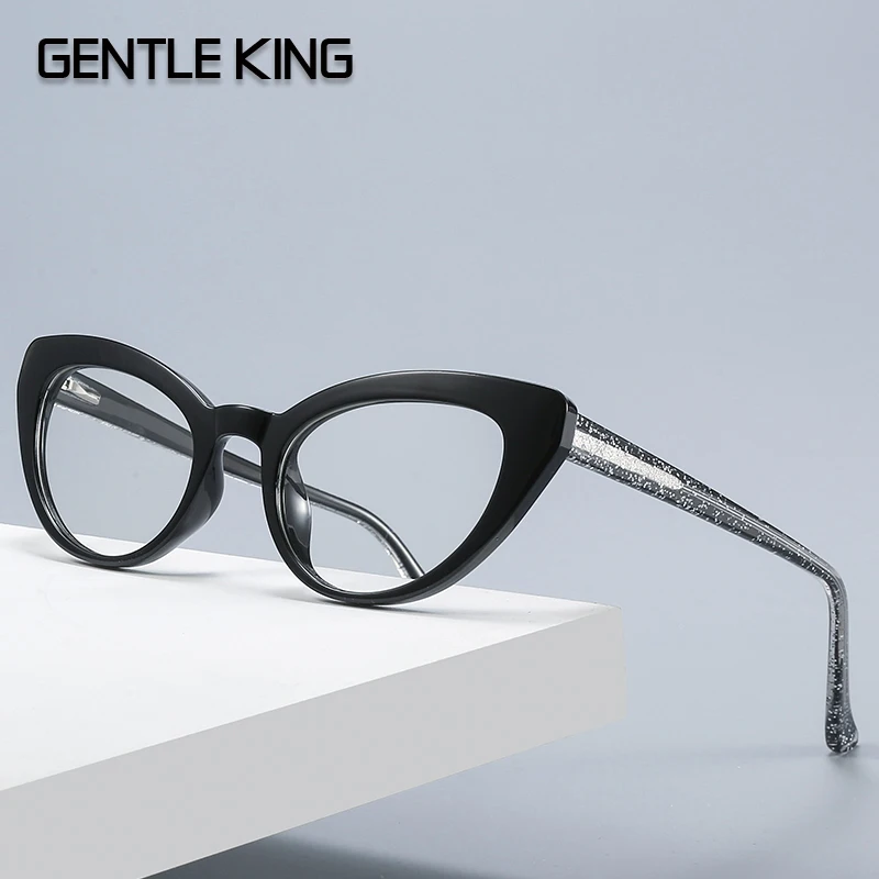 GENTLE KING Anti Blue Computer Glasses Men Light Coating Blocking Harmful Eyewear Cat Eye TR90 frame Gaming | Аксессуары для