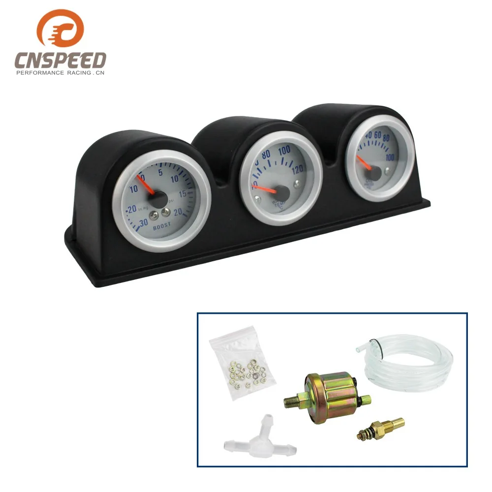 

Car Modified Instrument 2-Inch (52 Mm) Supercharge + Water Temperature + Oil Pressure Gauge Triple Combination Instrument