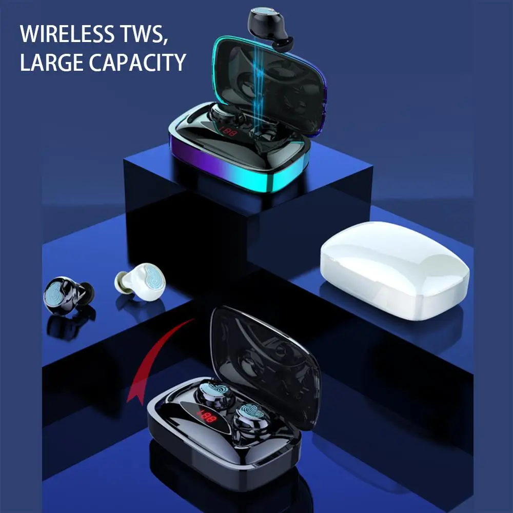 TWS Bluetooth наушники 5 0 в стерео спортивные беспроводные вкладыши с шумоподавлением