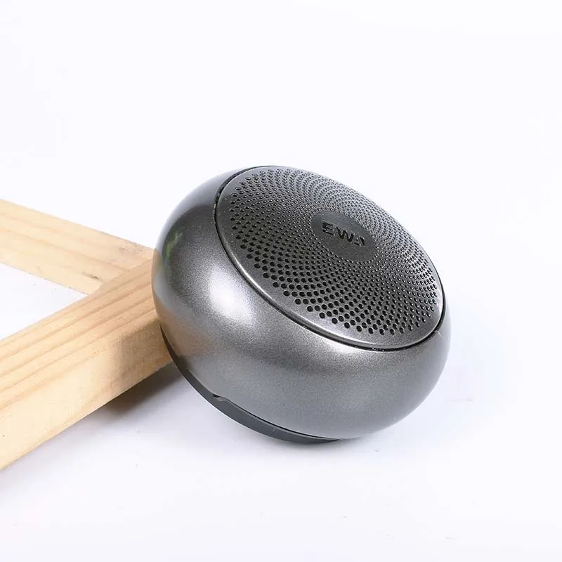 ЕВА A110 Мини Bluetooth Динамик Портативный металлический Беспроводной Динамик s Наушники-вкладыши TWS с музыкальным проигрывателем сильный звук SD карты играть Динамик - Цвет: Черный