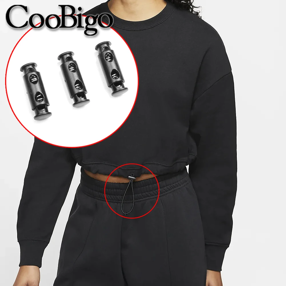 Toggle Clamp Stopper Clips 5pcs Cord Lock Ends For Sportswear etc