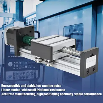 

Linear Guide Rail Aluminum Alloy Screw Slide Linear Guide Single Shaft Guide Stage Stroke 400mm with 57 Motor geleiderail