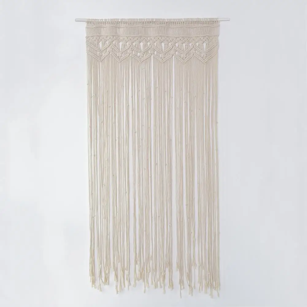 

Hand-woven Tapestry Cotton Yarn Knitted Door Curtain Wedding Party Backdrop Decoration Background Door Curtain