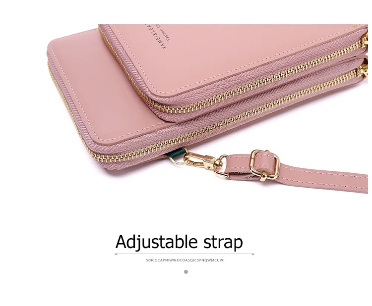 Women Wallet Clutch Purse Ladies Mini PU Leather Shoulder Messenger Bag Muti Pocket All in one Crossbody Phone Bag Female Wallet (9)