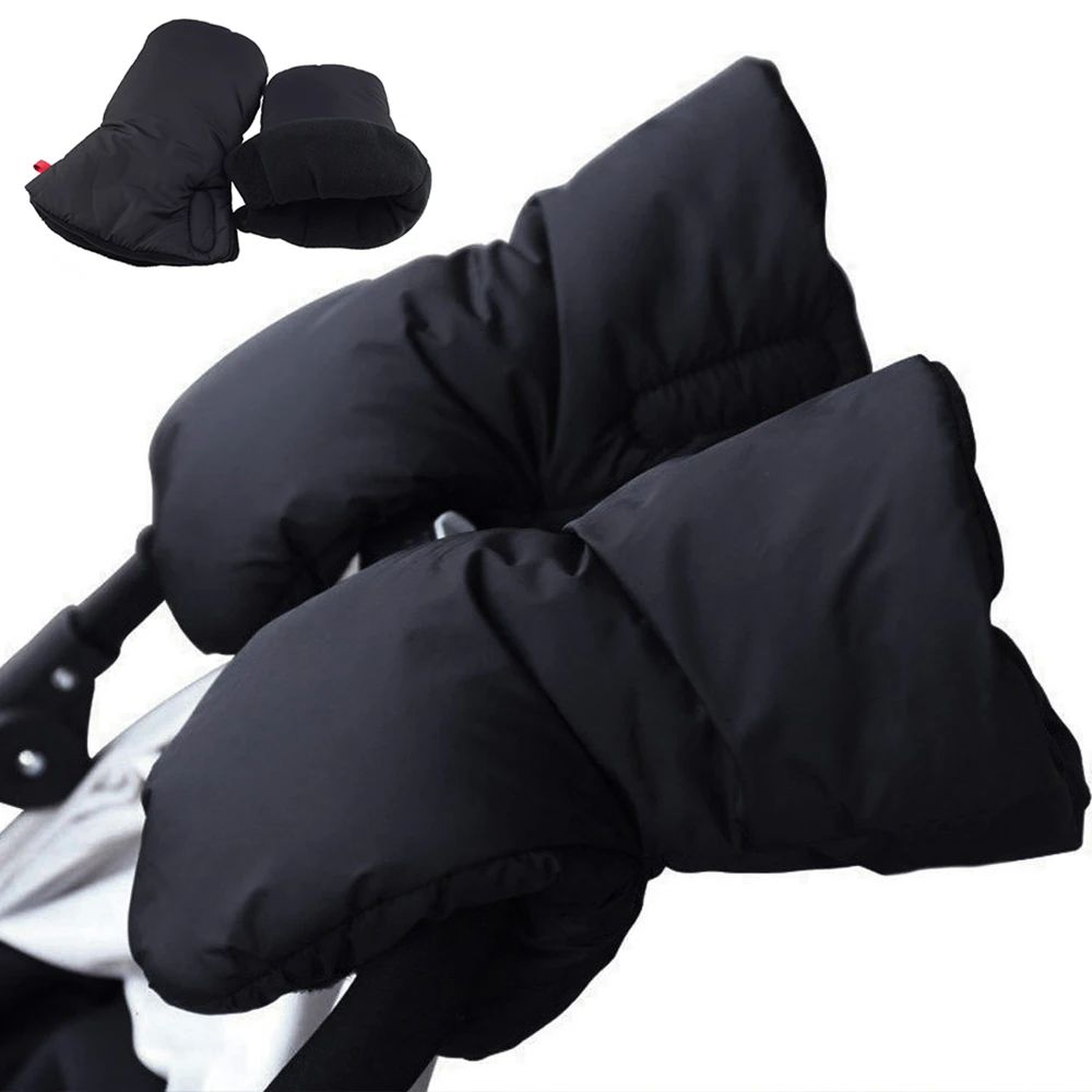 

Winter Pram Hand Muff Baby Carriage Pushchair Warm Fur Fleece Hand Cover Buggy Clutch Cart Muff Glove Stroller Accessories