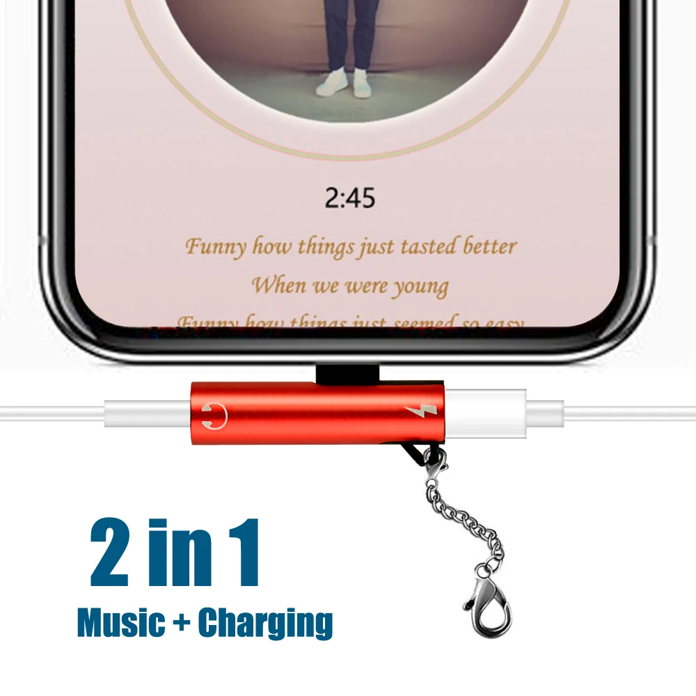 Для Lightning/3 5 мм аудио адаптер AUX зарядный преобразователь для наушников iPhone X XS Max 8