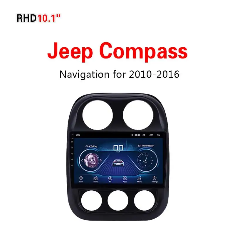 Lionet gps навигация для автомобиля Jeep Компас 10,1 дюймов RJ1001Y