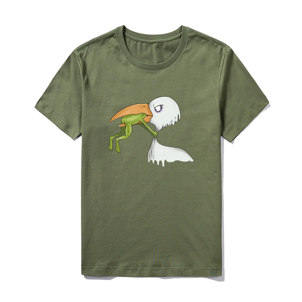 Mens Cartoon Printed T Shirts Fashion Short Sleeve For Man Casual Customized Print DIY Photo Logo Brand Top Tees Clothes | Мужская