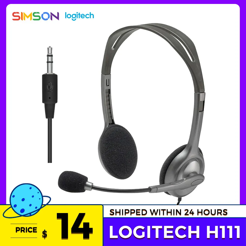 Logitech Headphones H111 Stereo Headset 