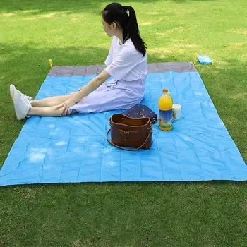 

140x200cm Outdoor Camping Picnic Mat Waterproof Portable Sand Free Beach Mat Tarp Camping Mattress Sleeping Blanket Rug With Bag