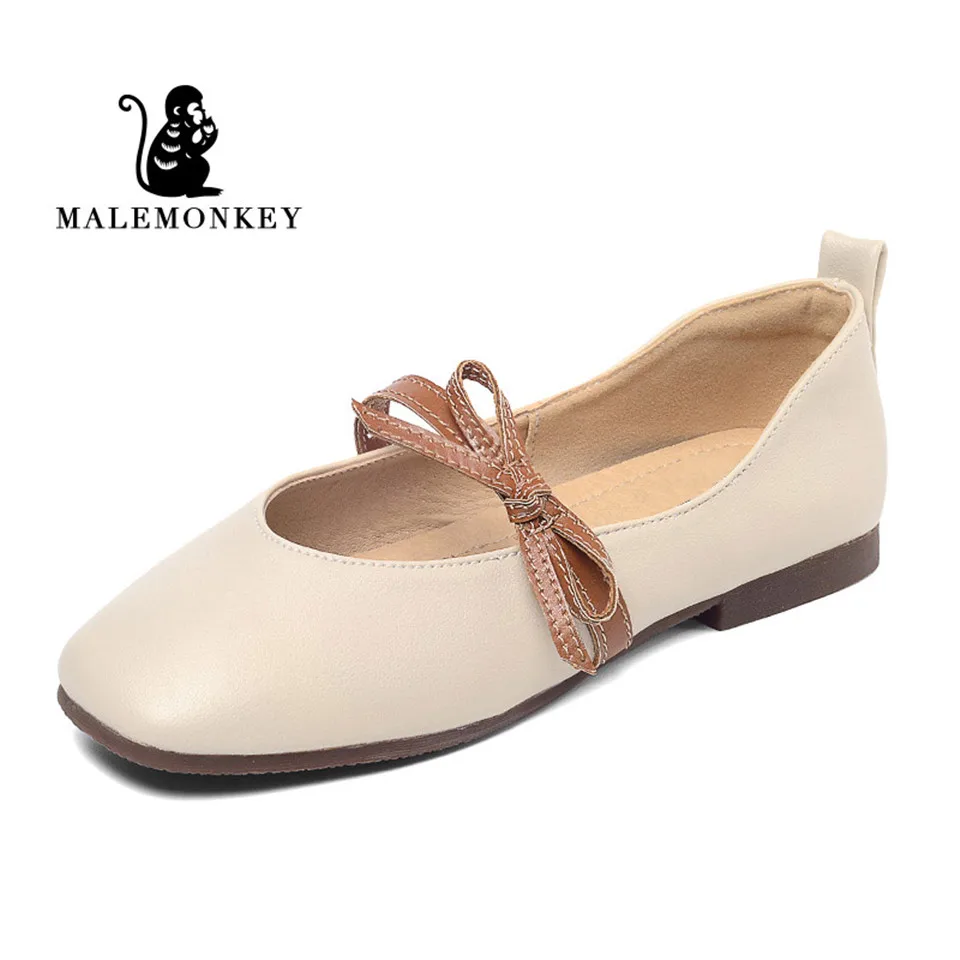 

MALEMONKEY Luxury Brand Designers 2019 New Fashion Women Shoes Comfortable Cute Comfort Soft Rubber Lady Flat