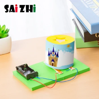 

Saizhi Diy Induction Lamp Developing Intellectual STEM Toy Science Experiment Kit kids Lab Set STEM Kits Toys Gifts