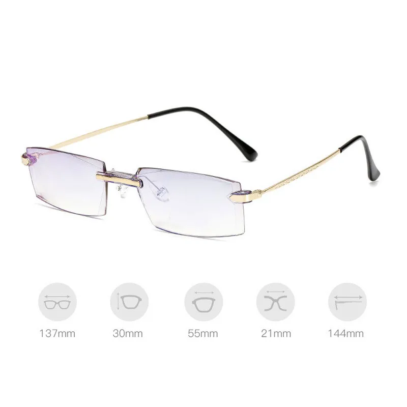 Без оправы сплав гибкие оптические очки оправа, оправа для очков градусов Точка Очки прописные очки близорукость очки