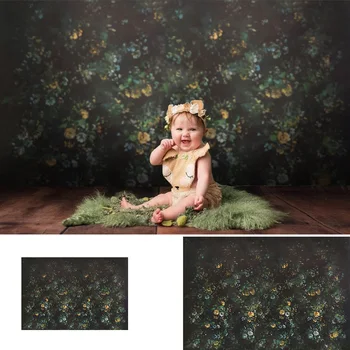 

Green Leaves Flower Texture Portrait Photography Background Abstract Floral Newborn Children Birthday Photo Backdrop Baby Shower