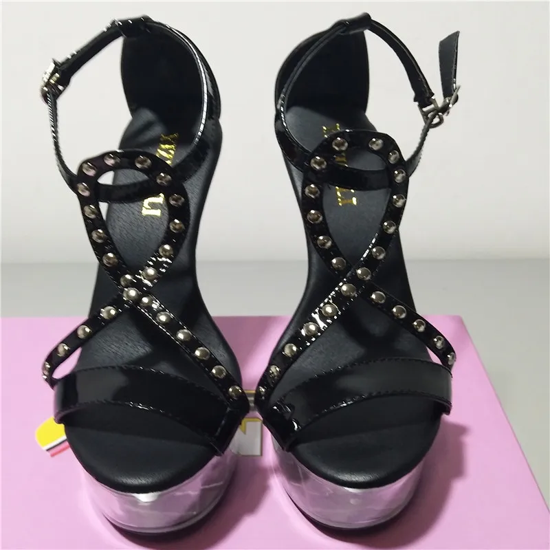 European and American summer women's silver ultra-fine sandals, 15cm hating women's shoes, sexy club Dance Shoes