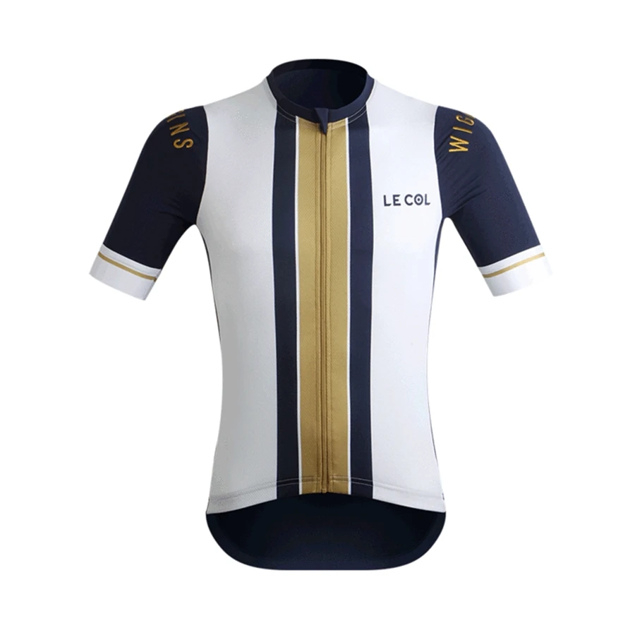 LE COL Мужская гоночная команда, оснащенная заказным ciclismo ropa велосипедом, набор для езды на горном велосипеде, wiggins, велосипедный Триатлон - Цвет: Бежевый