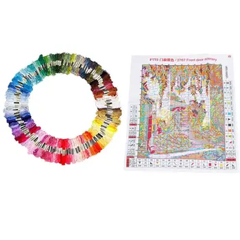 

150 Skeins of Multicolored Embroidery Thread with DIY Handmade Embroidery Cross Stitch Set Embroidery Set