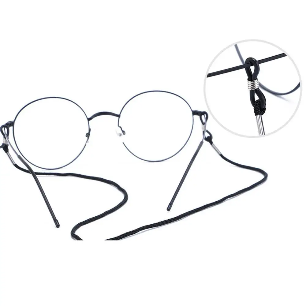 12 шт. черный нейлон очки для чтения шнур держатель цепочка для солнцезащитных очков шнурок для очков шейный ремень