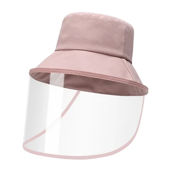 

Adult with Anti-Spitting Protective Hat Dustproof Cover Peaked Cap Hat Spittle Anti Dust Cover Full Face Eyes Protect