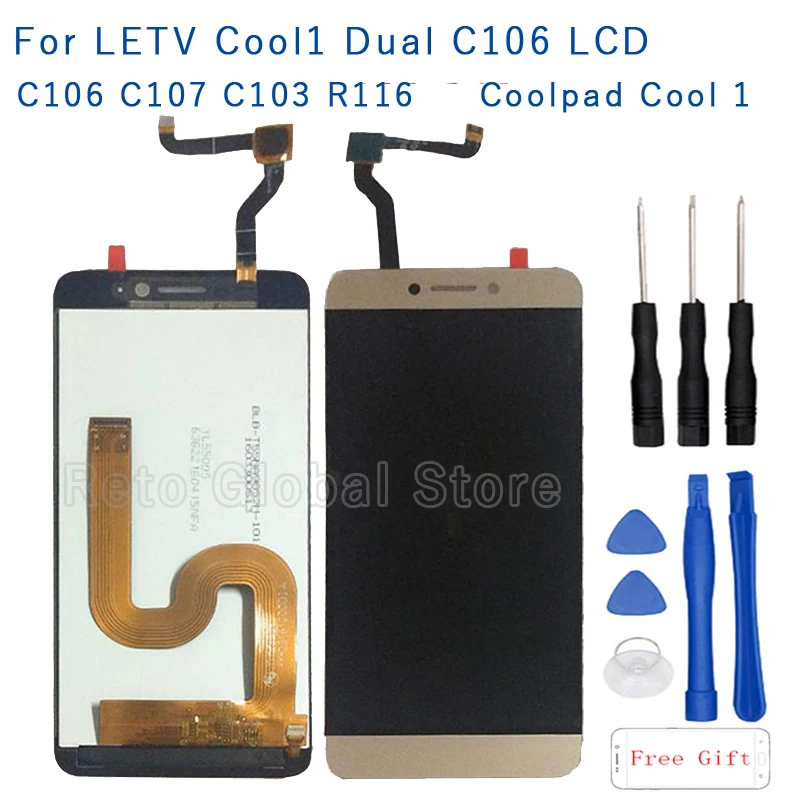 5 &quotдля Cool1 Dual C106 R116 C103 ЖК дисплей сенсорный экран дигитайзер Замена для Letv Le Leeco