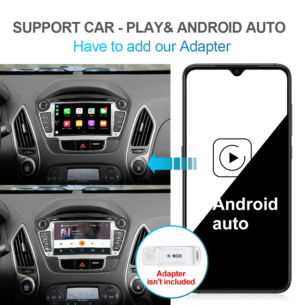 Isudar PX6 2 Din Android 10 Автомобильный мультимедийный плеер GPS для Hyundai/IX35/TUCSON 2009 2015 Canbus