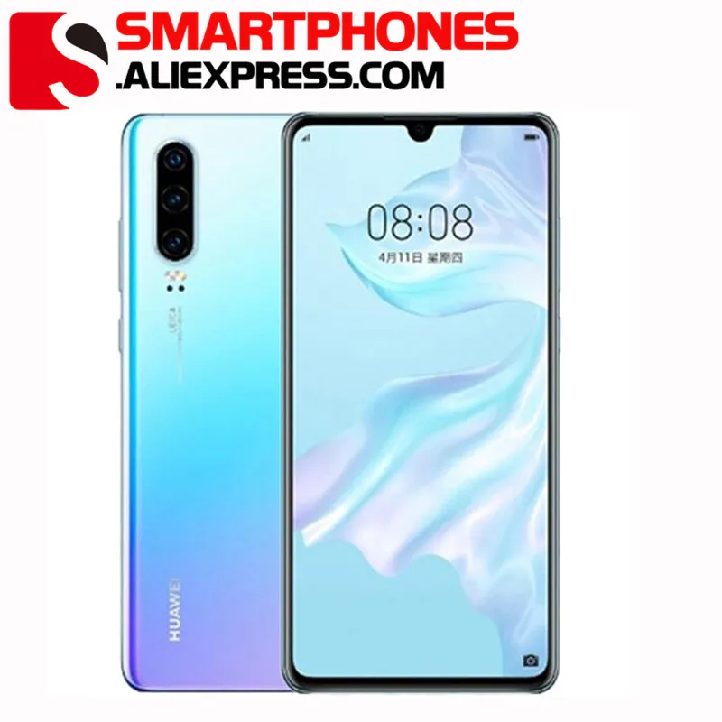 Глобальная версия HUAWEI P30 128 ГБ + 8 Гб Смартфон 6 1 ''Kirin 980 Восьмиядерный мобильный