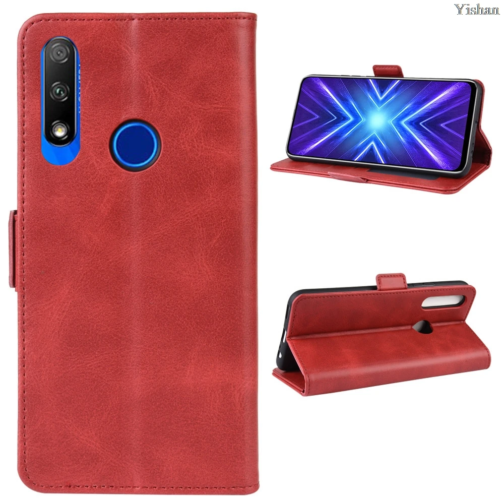 Чехол-книжка из искусственной кожи, чехол-бумажник для huawei Honor 9X Premium(Honor 9X Global с задней разблокировкой отпечатков пальцев) GG