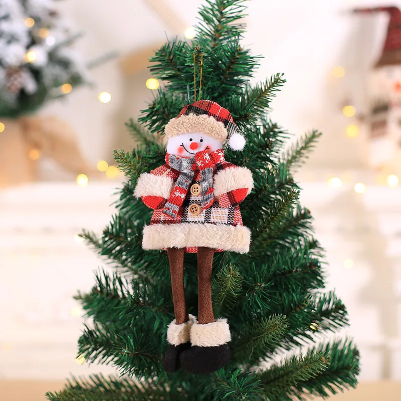 Новинка года, новогодние украшения, кукла Санта Клауса, снеговика, Navidad, рождественские украшения для дома, Natal Noel Natal Gfits - Цвет: style9-2-snowman