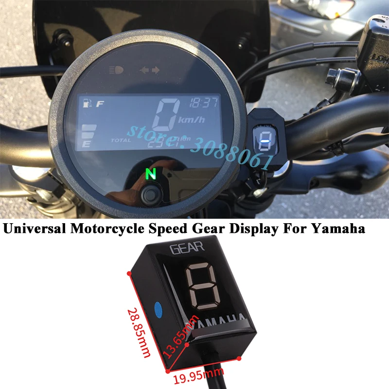 Для Yamaha MT-03 R6 YZF-R1 FZ8 Xj6 Xjr1300 MT-01 мотоцикл алюминиевый сплав 1-6 уровень Ecu штекер крепление скорость шестерни дисплей индикатор